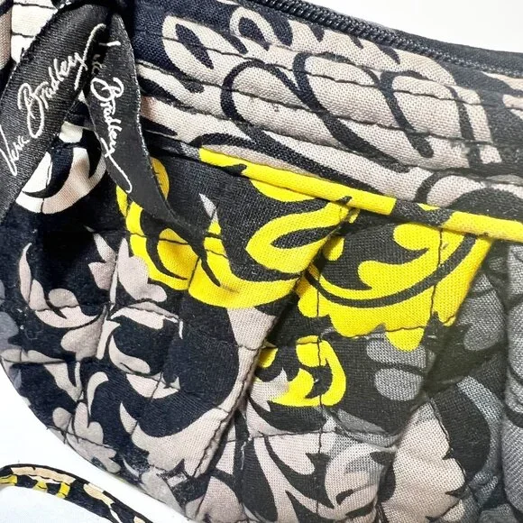 Vera Bradley (Retired) Baroque Small Purse-Black/Gold-Cloth-Pleated - Picture 8 of 15